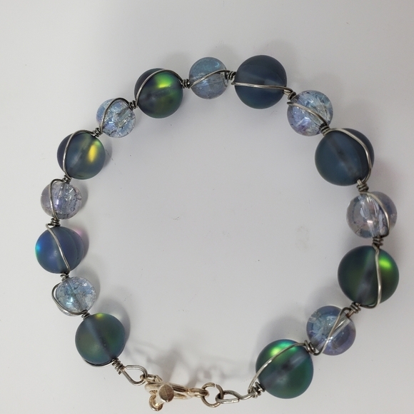 Handmade wire wrapped bracelet - Picture 3 of 5